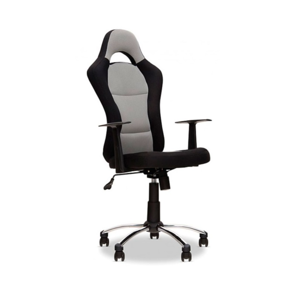 Cadira desptax Race negre-plata