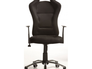 Cadira despatx race negre-negre