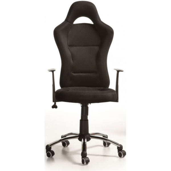 Cadira despatx race negre-negre